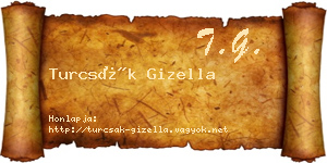 Turcsák Gizella névjegykártya